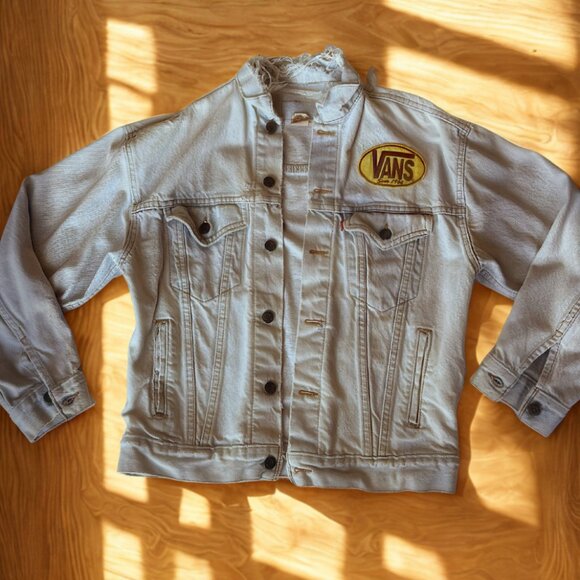 Vintage Light Wash Vans Jean Jacket - Picture 2 of 3
